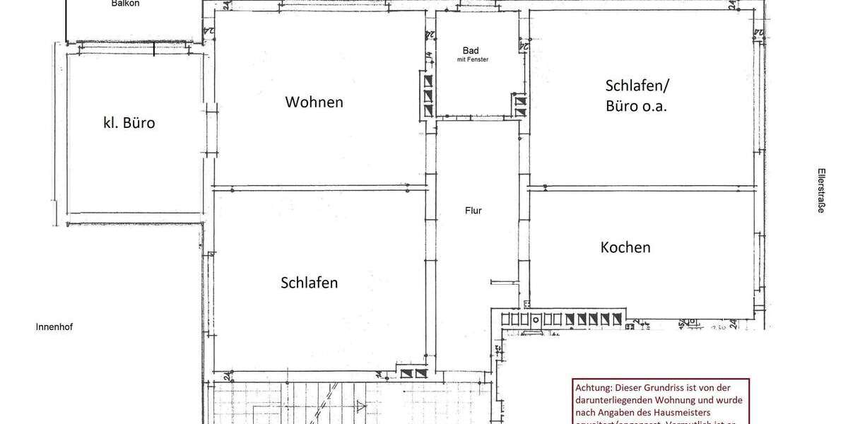Etagenwohnung Bonn Nordstadt - 4 Zimmer, 90 m&sup2;, 1.089&euro; | Angebot:27347819